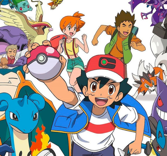 Ash, Misty & Brock and Pokémons